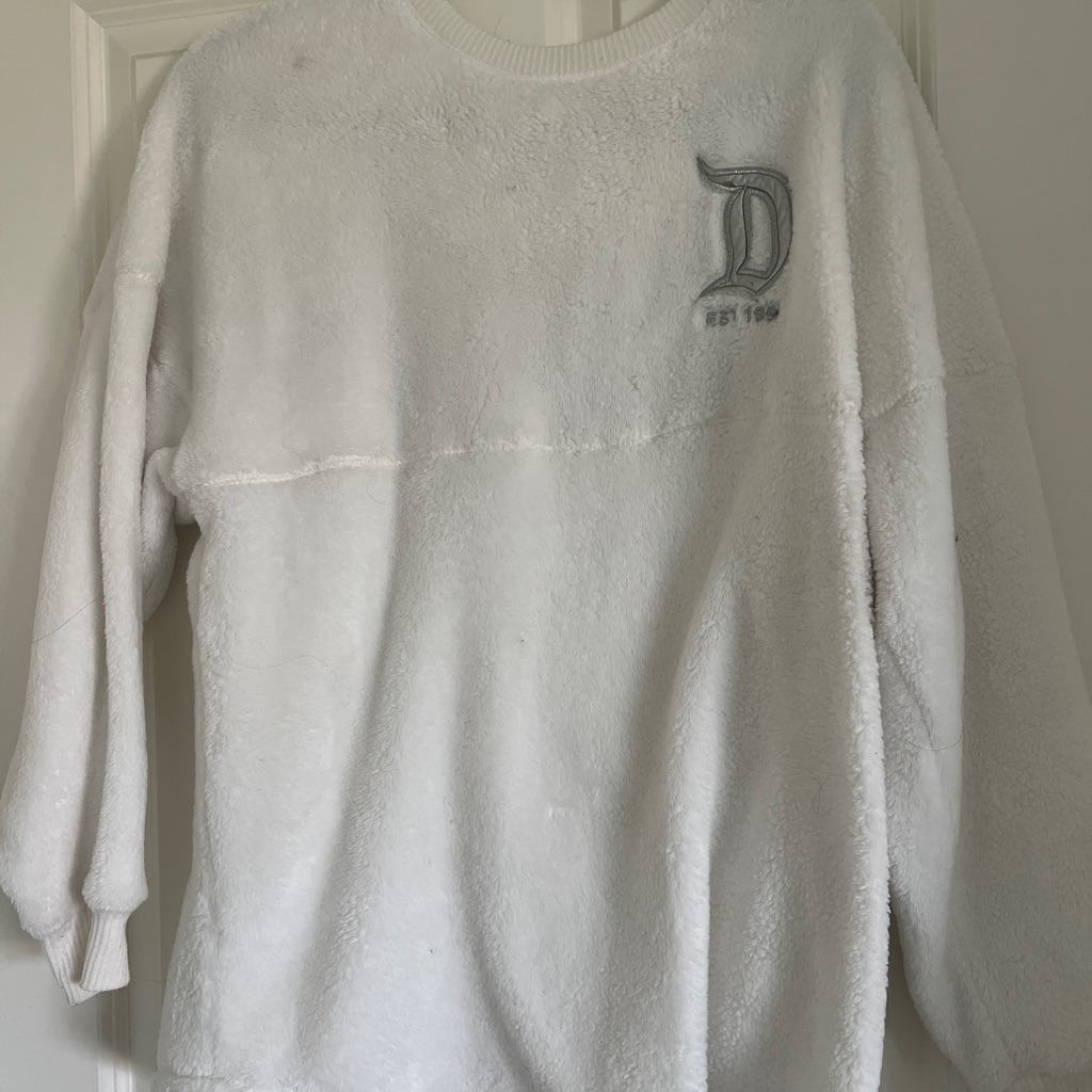 Disney White Fleece Sweater